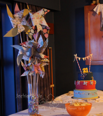 creativeJax - Patio Party meets 21st - Pinwheels and cake copy