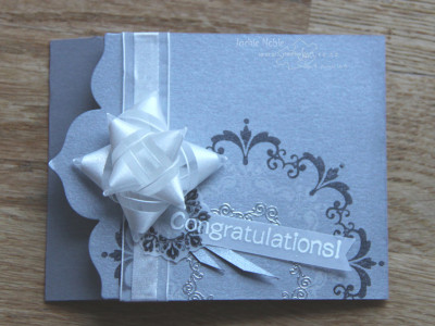 Shimmery Silver Giftcard Holder