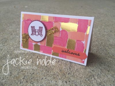 Narrow Note cards all Painted with Love