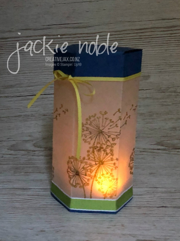 Brusho Embossed Vellum Lantern All Star Tutorial Bundle July Blog Hop
